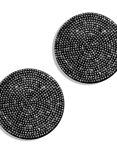 2 stücke bling auto getränkehalter untersetzer 2,75 zoll rutschfest stoßfest universal mode fahrzeug auto untersetzer einfügen bling strass auto auto innenausstattung für frauen