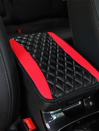 Almofada de tampa do console central automático universal apto para nissan e ford fusion suv/caminhão/carro à prova d'água capa de assento de braço de carro capa de couro capa de apoio de braço