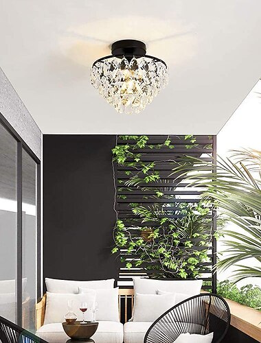 28 ס"מ מנורות תקרה בעיצוב אי מתכת מצופה אלקטרו גימורים צבועים מודרני 220-240v