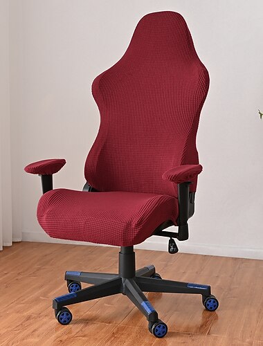 σπαστό κάλυμμα καρέκλας γραφείου καλύμματα καρέκλας παιχνιδιών μπορντό ελαστικό πλενόμενο κάλυμμα καρέκλας υπολογιστή για πολυθρόνα, περιστρεφόμενη καρέκλα, καρέκλα gaming, καρέκλα αφεντικού
