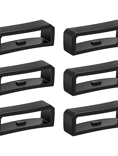 Lot de 6 bracelets de montre connectée en silicone pour Samsung Galaxy Garmin Forerunner 220, Fenix 7/6/5/5 Plus, Instinct 2/2 Solar/Solar/Instinct Standard, Forerunner 945/935/745, Watch 3 45 mm, Watch 46 mm, 22 mm