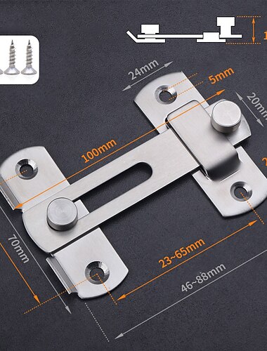 الفولاذ المقاوم للصدأ مزلاج غلق بمشبك قفل قفل الباب الحرس مزلاج بولت من أجل انزلاق الباب نافذة خزانة تركيب للمنزل الأمن باب ملحقات الأجهزة