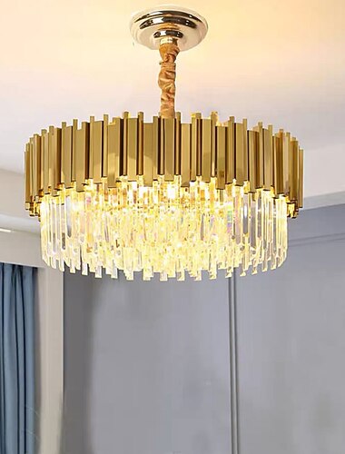 60 سنتيمتر قلادة فانوس تصميم قلادة ضوء معدن مطلي بالكهرباء الحديثة 220-240 فولت