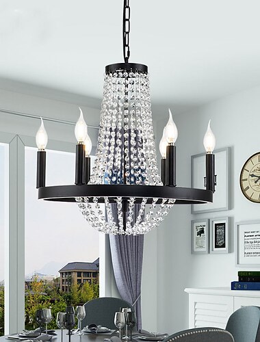 48cm ユニークなデザインのシャンデリア 金属塗装仕上げ ヴィンテージ 220-240v