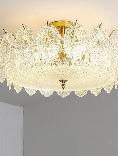 Φωτιστικά οροφής νησιώτικης σχεδίασης 50 cm μεταλλικά επιμεταλλωμένα μοντέρνα 220-240v