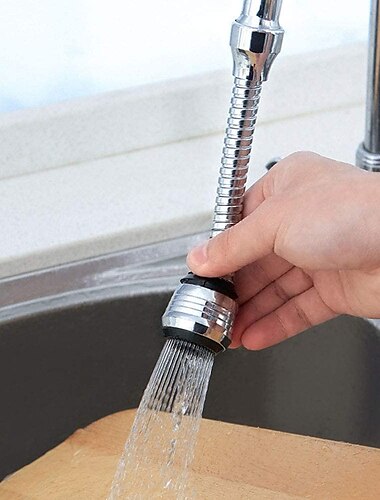  Faucet Bubbler 360 Degree Kitchen Faucet Aerator Water Saving High Pressure Nozzle Tap Adapter Adjustable Water Filter Diffuser