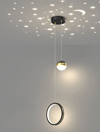 20cm luz pendente regulável alumínio moderno 110-265v