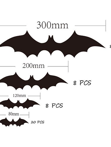 60ピース ハロウィン パーティー用品 ポリ塩化ビニル 3D 装飾 リアルなホラー コウモリ クモ 壁のアクセント DIY ハロウィン デコレーション ホーム インテリア ウィンドウ デコレーション セット (ブラック)
