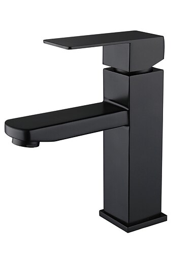 baterie chiuveta baie, clasic din oțel inoxidabil galvanizat / finisaje vopsite centerset robinete de baie cu un singur mâner cu o gaură