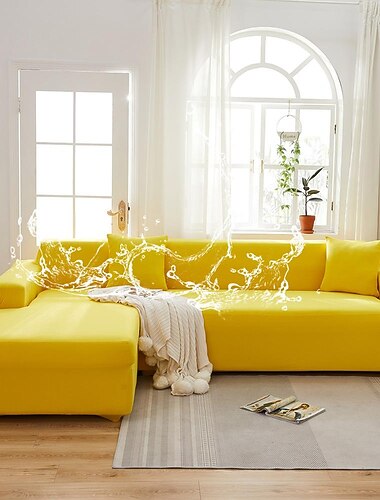 wodoodporny pokrowiec na sofę, rozciągliwy, miękki, wytrzymały, bordowy, czerwony pokrowiec na sofę, 1-częściowy, elastyczny materiał, zmywalny, ochraniacz na meble, pasuje na siedzisko fotela/fotel