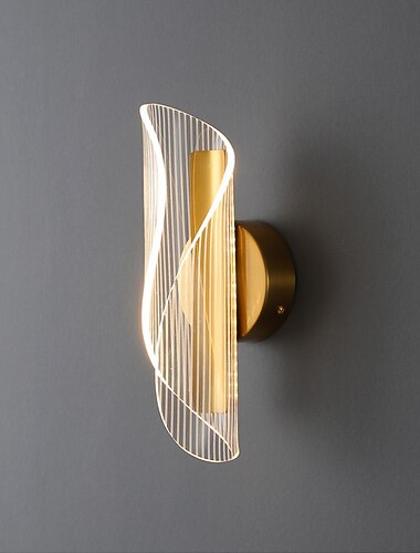 Luzes de parede led ouro simples modernas sala de estar quarto lâmpada de parede de cabeceira 90-264v
