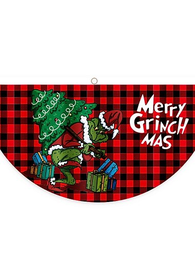 2db karácsonyi legyező alakú zászlós ajtó karácsonyi díszekkel felakasztott kreatív rajzfilm nyomtatott zászló