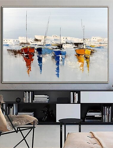 Pittura A Olio Fatta A Mano Su Tela Arte Della Parete Decorativa Astratta Coltello Pittura Paesaggio Bianco Per La Decorazione Domestica Pittura Arrotolata Senza Cornice Non Allungata