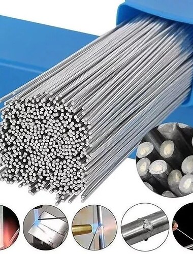 500mm hitsauslanka kevyt alumiini alhaisen lämpötilan juotos juotosvuotesydän 50kpl