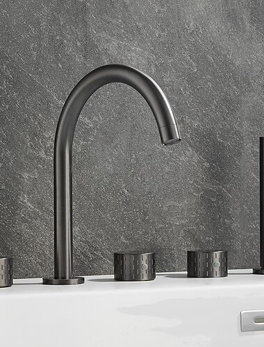 badkraan - hedendaagse gegalvaniseerde romeinse bad messing kraan bad douche mengkranen