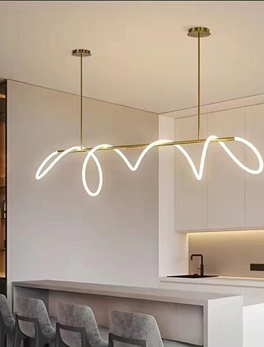 120 cm Enkel ontwerp Kroonluchters Metaal silica Gel Artistieke Stijl Moderne stijl Stijlvol Geschilderde afwerkingen LED 110-120V 220-240V