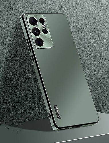 Handy Hülle Handyhüllen Für Samsung Galaxy S23 S22 S21 Ultra Plus Rückseite Mattiert Vollschutz Staubdicht Einfarbig TPU PC Metall