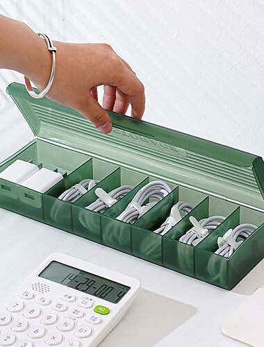 datový kabel úložná schránka napájecí zdroj nabíjecí kabel mobilní telefon nabíječka uspořádání zástrčky artefakt stolní krabice pro správu kabelů drát navíječ