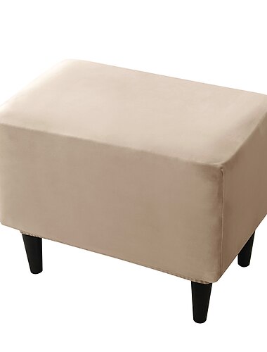 husa de catifea elastica pentru otoman burgunda scaun pliabil pentru depozitare protectie de mobila husa dreptunghi moale cu capac de otoman inferioar elastic
