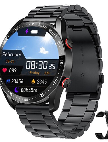 HW20 Smart Watch 1.3 inch Smartur Bluetooth Samtalepåmindelse Aktivitetstracker Kalender Kompatibel med Android iOS Unisex Lang Standby Handsfree opkald Vandtæt IP 67 45 mm urkasse