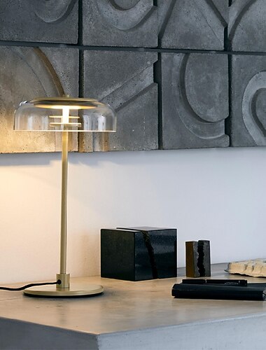 led tafellamp galss nordic slaapkamer bedlampje woonkamer studie decoratieve verlichting aan/uit schakelaar