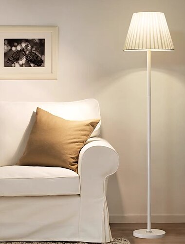 led gulvlampe enkelt stof sengebord høj lampe stue gulvlamper lys arbejdsværelse soveværelse gulvlamper