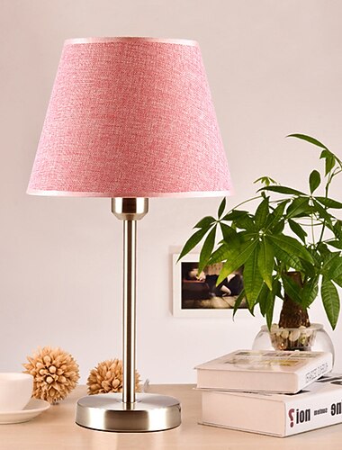 led noční lampičky jednoduchý severský styl do obývacího pokoje pracovna kancelář kovová růžová