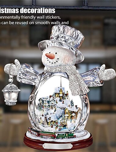 karácsonyi ablakmatricák fa téli füzér ablakmatricák lakberendezési kristályfa Mikulás hóember forgó szobor dekorációk eltávolítható paszta