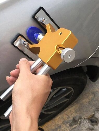 مجموعة إزالة خدوش السيارة - أداة إصلاح خدوش بدون طلاء، مجموعة إزالة خدوش الهيكل مع ألسنة سحب، حصائر لإصلاح أضرار السيارات البسيطة