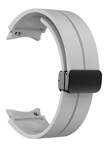 Bracelet de Montre  pour Samsung Montre 7/6/5/4 40/44mm, Montre 5 Pro 45mm, Montre 6 Classique 43/47mm, Montre 4 Classique 42/46mm Silicone Remplacement Sangle 20mm Fermoir Magnétique Réglable