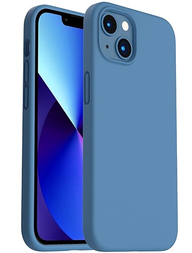 טלפון מגן עבור iPhone 16 15 14 Pro Max Plus 13 12 11 Pro Max Mini מארז סיליקון נוזלי עמיד בזעזועים צבע אחיד סיליקון