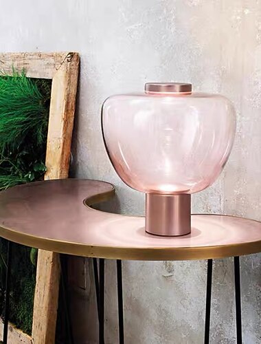 Lampe de table ornement pomme design rose blanc lampes d'ambiance moderne contemporain pour intérieur chambre de fille métal 220-240v