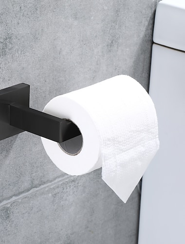  soporte de papel higienico soporte de papel higienico soporte de pared de acero inoxidable sus 304 (negro mate/cromo/niquel cepillado/dorado)
