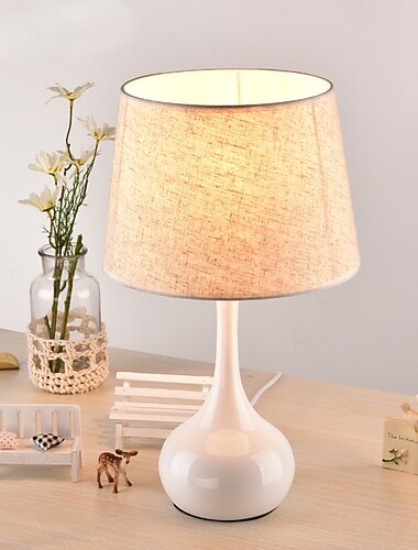 yöpöytävalaisin pöytälamput makuuhuoneeseen, minimalistinen kangaspöytälamppu, yöpöytälamppu makuuhuoneen lämmin hotellityöpöytävalaisin