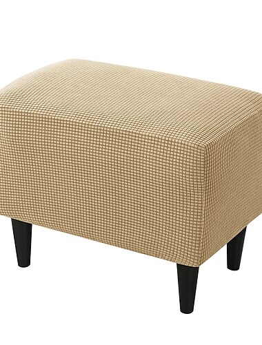 stretch ottoman hoes bordeauxrood opvouwbare opbergkruk meubelbeschermer zachte rechthoekige hoes met elastische onderkant ottoman hoes