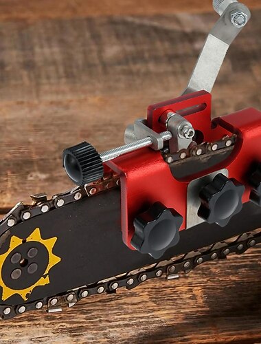 dispositivo per affilare la catena della motosega - dispositivo in acciaio inossidabile facile da usare per la rettifica di precisione - strumento affilatore rapido e preciso per la manutenzione della catena
