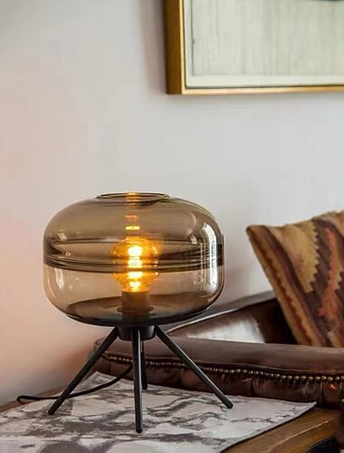 asztali lámpa posztmodern kreatív éjjeli lámpa modell szoba hotel hálószoba dolgozószoba puha dekoráció nordic art üveg asztali lámpa