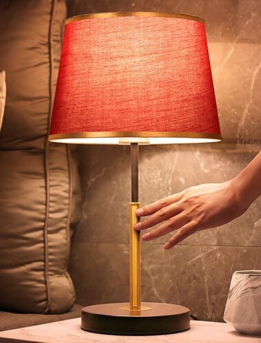 lámpara de mesa de noche, lámparas de escritorio luz moderna lámpara de mesa de cuero de lujo dormitorio de hotel lámpara de noche lámparas de mesa decorativas americanas lámpara de mesita de noche