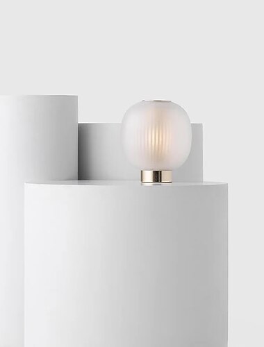 the bloom lampade da tavolo mini vetro nero bianco lampada da scrivania