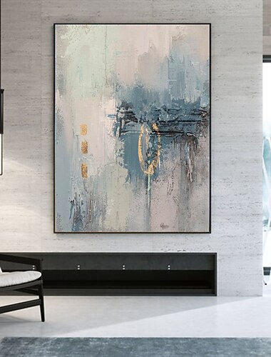 Pintura a óleo artesanal arte de parede de lona decorativa faca pintura paisagem branca para decoração de casa rolada sem moldura pintura não esticada