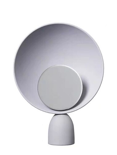 lampe de table led orbit lights, lampe de chevet bleu marine 35cm 20w