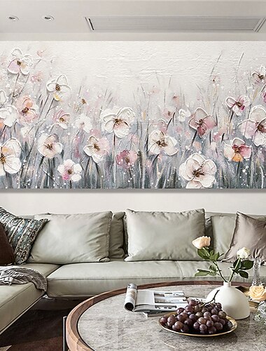 Handgemacht Hang-Ölgemälde Handgemalte Vertikal Abstrakt Moderne Modern Ohne Innenrahmen (ohne Rahmen)