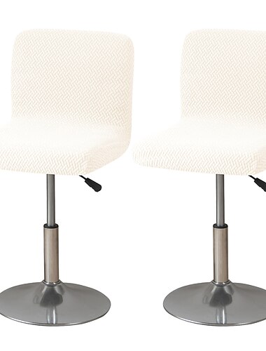 2 stk stretch barstoltrekk burgunder grå pub benk krakk stol slipcover firkantet svingbar barkrakk stoltrekk til spisestue kafé sklisikre med elastisk bunn