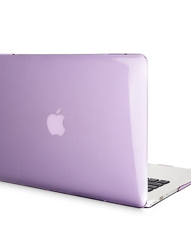 étui pour ordinateur portable en cristal pour apple macbook air pro retina 11 12 13 15 16 pouces en plastique de couleur unie dur transparent housse de protection pour ordinateur portable