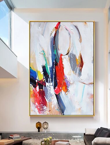 Pintura a óleo artesanal arte da parede da lona decoração abstrata moderna para decoração de casa rolada sem moldura pintura não esticada