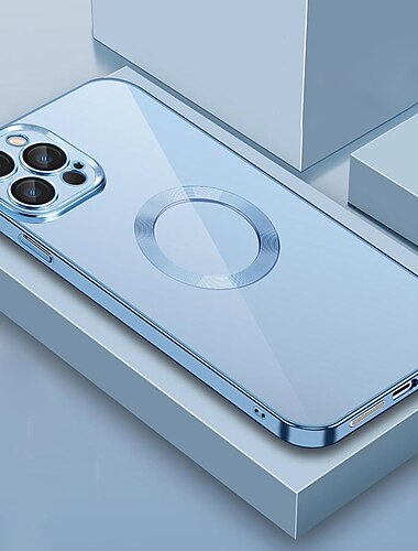 teléfono Funda Para iPhone 17 Pro Max 17 Air 15 14 Pro Max Plus 13 12 11 Pro Max Mini Con Magsafe Protector de lente de cámara Antigolpes Color sólido TPU