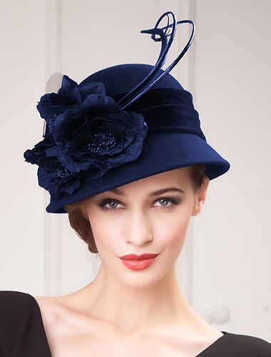 Fashion  Wool  Ladies Party /Casual / Outdoor Hat With Floral (more color)