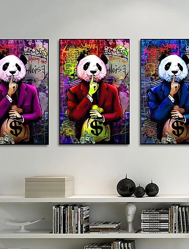  ウォールアートキャンバスプリントポスター絵画mr.panda引用アートワーク画像家の装飾装飾ロールキャンバスフレームなしフレームなし非ストレッチ