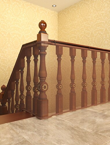 Red protectora de seguridad para niños duradera, protector de barandilla multiusos, cerca de cubierta, protección de malla fina para balcón, jardín, escaleras