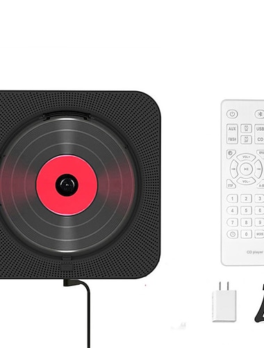2023 neuester Bluetooth CD-Player mit Staubschutz und LED-Bildschirm 3,5 mm AUX-Anschluss mit Fernbedienung Heim-Audio FM-Radio USB MP3 Musikspieler Valentinstag Geschenk